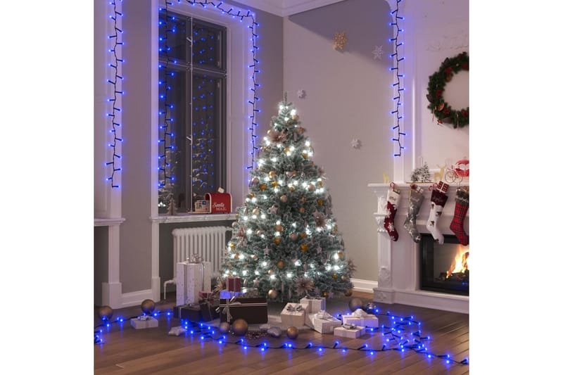 beBasic LED-strenglys med 2000 lysdioder blå 20 m PVC - Julepynt & juledekorasjon - Jul lys