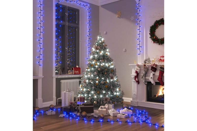 beBasic LED-strenglys med 3000 lysdioder blå 30 m PVC - Julepynt & juledekorasjon - Jul lys