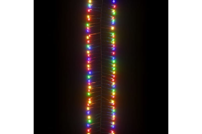 beBasic LED-strenglys med 400 lysdioder fargerik 8 m PVC - Julepynt & juledekorasjon - Jul lys