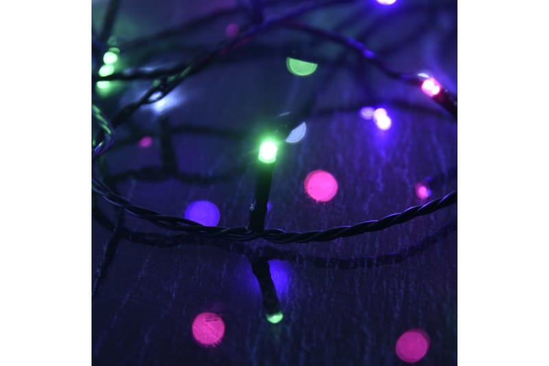 beBasic LED-strenglys med 400 lysdioder pastell flerfarget 40 m PVC - Julepynt & juledekorasjon - Jul lys