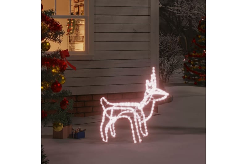 beBasic Sammenleggbart julereinsdyr med 120 lysdioder varmhvit - Julepynt & juledekorasjon - Jul lys