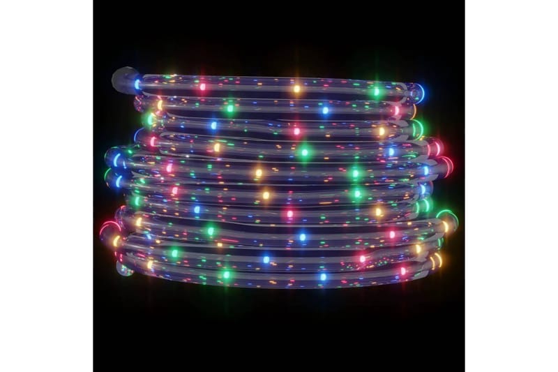 beBasic Taulys med 120 lysdioder flerfarget 5 m PVC - Flerfarget - Julepynt & juledekorasjon - Jul lys