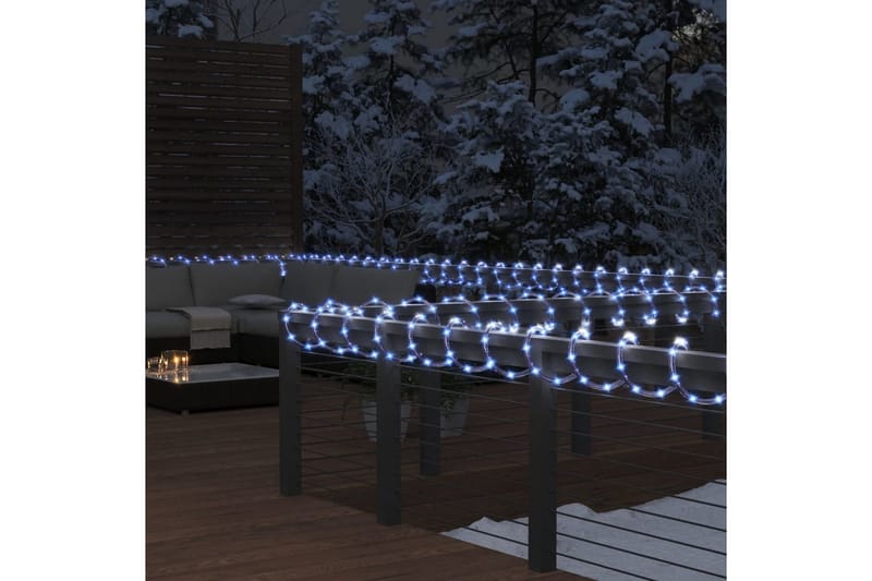 beBasic Taulys med 120 lysdioder kaldhvit 5 m PVC - Hvit - Julepynt & juledekorasjon - Jul lys