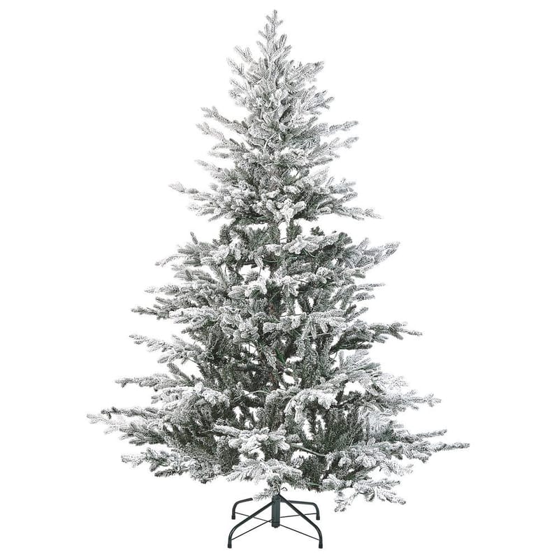 Brisco Snødekket Plastgran 180 cm med Belysning - Hvit/Grønn - Interiør - Dekorasjon & innredningsdetaljer - Julepynt & juledekorasjon - Plastjuletre