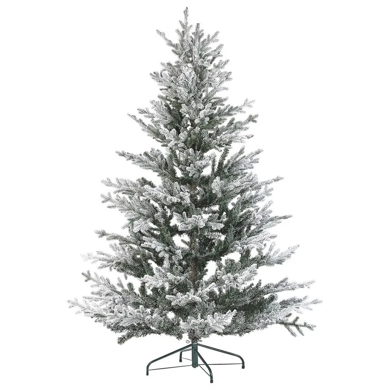 Brisco Snøfull Plastgran 180 cm, Hvit/Grønn