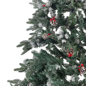 Denali Plastgran 240 cm - Grønn/Rød/Hvit - Interiør - Dekorasjon & innredningsdetaljer - Julepynt & juledekorasjon - Plastjuletre