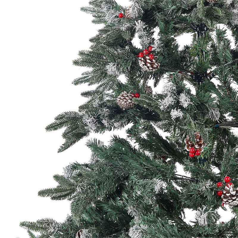 Denali Plastgran 240 cm - Grønn/Rød/Hvit - Interiør - Dekorasjon & innredningsdetaljer - Julepynt & juledekorasjon - Plastjuletre