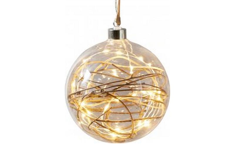 Glasskule Glow 15 cm Transparent - Julepynt & juledekorasjon - Juletrepynt