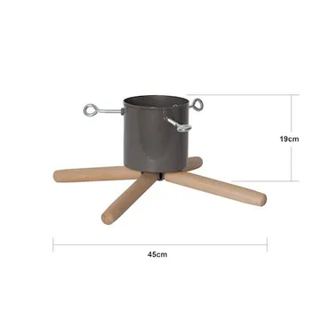 Granig juletrefot 45 cm - muldvarpfarget og naturtre - Interiør - Dekorasjon & innredningsdetaljer - Julepynt & juledekorasjon