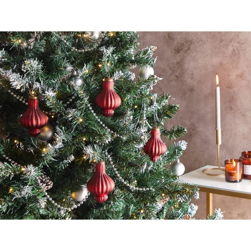 Julekule Brillant Sett med 8 - Rød - Interiør - Dekorasjon & innredningsdetaljer - Julepynt & juledekorasjon - Juletrepynt