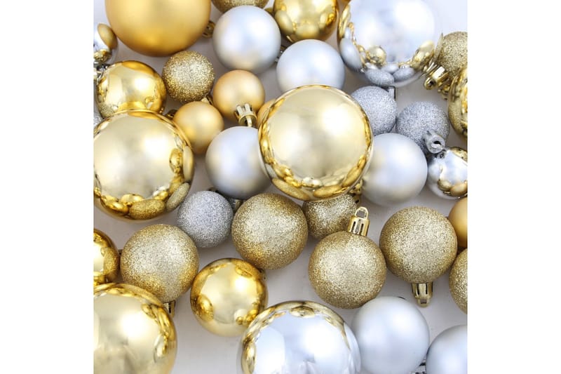 Julekuler 100 stk sølv/gull - Juletrepynt - Julepynt & juledekorasjon
