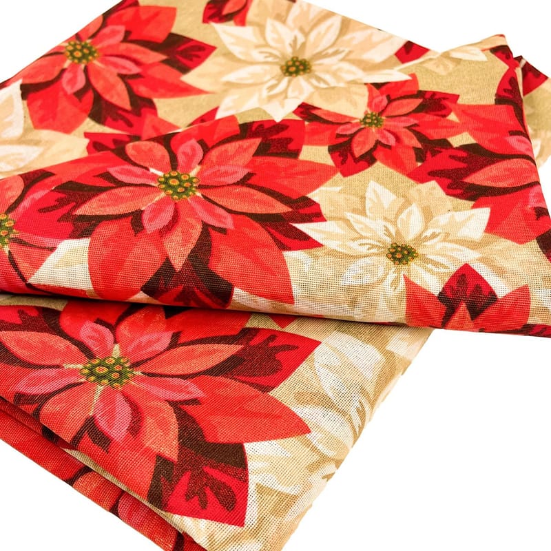 Bordduk Quarnö New 136x220 cm julestjerner - Flerfarget - Interiør - Dekorasjon & innredningsdetaljer - Julepynt & juledekorasjon - Juletekstil - Juleduk & juleløper