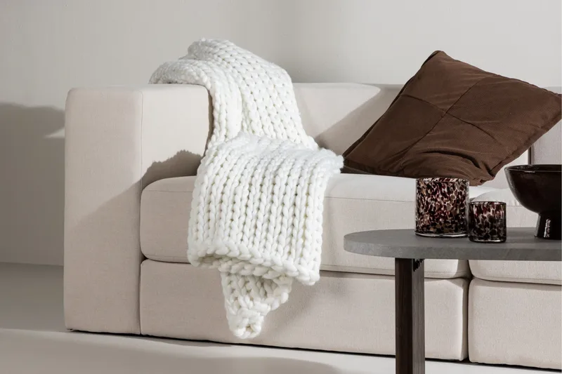 Kate Pledd 130x170 cm - Hvid - Tekstiler & tepper - Tepper & pledd