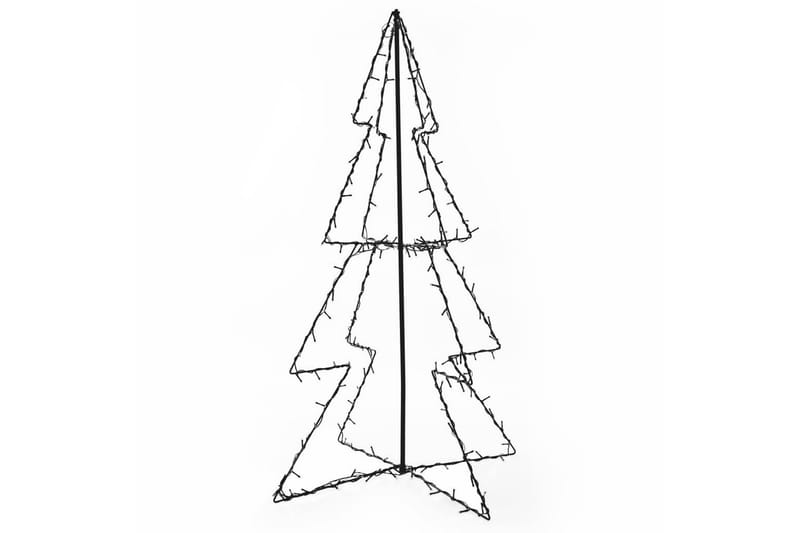 Juletre kjegle 160 LED innendørs og utendørs 78x120 cm - Hvit - Juletrepynt - Julepynt & juledekorasjon