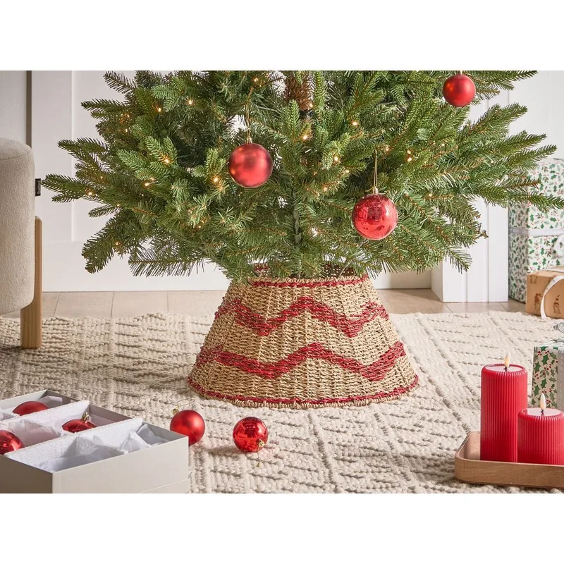 Juletrefot Hiver - Naturlig, Rød 43x43x24 cm - Interiør - Dekorasjon & innredningsdetaljer - Julepynt & juledekorasjon