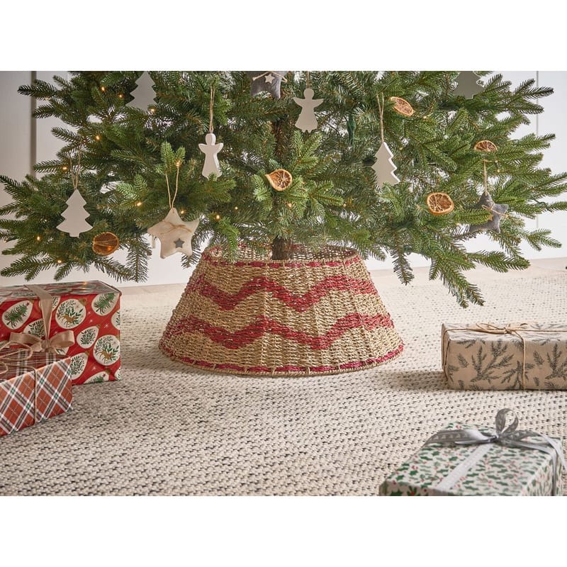 Juletrefot Hiver - Naturlig, Rød 51x51x24 cm - Interiør - Dekorasjon & innredningsdetaljer - Julepynt & juledekorasjon