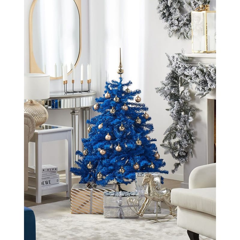 Kunstig Juletre Farnham - Blå 100x100x120 cm - Interiør - Dekorasjon & innredningsdetaljer - Julepynt & juledekorasjon - Plastjuletre