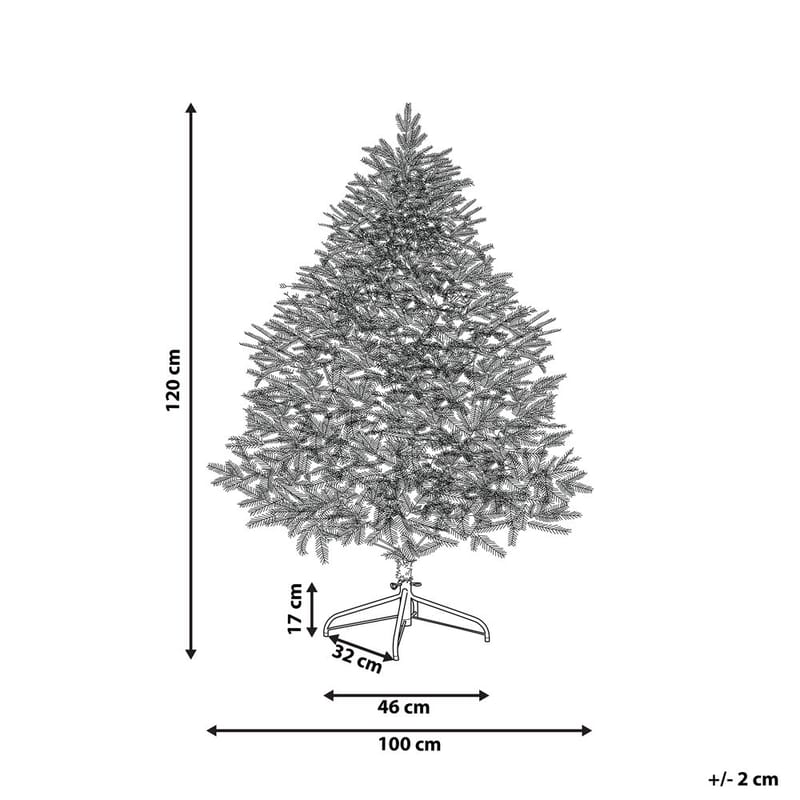 Kunstig Juletre Farnham - Blå 100x100x120 cm - Interiør - Dekorasjon & innredningsdetaljer - Julepynt & juledekorasjon - Plastjuletre