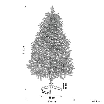 Kunstig Juletre Farnham - Blå 150x150x210 cm - Interiør - Dekorasjon & innredningsdetaljer - Julepynt & juledekorasjon - Plastjuletre
