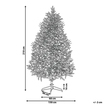 Kunstig Juletre Farnham - Blå 150x150x210 cm - Interiør - Dekorasjon & innredningsdetaljer - Julepynt & juledekorasjon - Plastjuletre