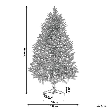 Kunstig Juletre Farnham - Blå 150x150x210 cm - Interiør - Dekorasjon & innredningsdetaljer - Julepynt & juledekorasjon - Plastjuletre