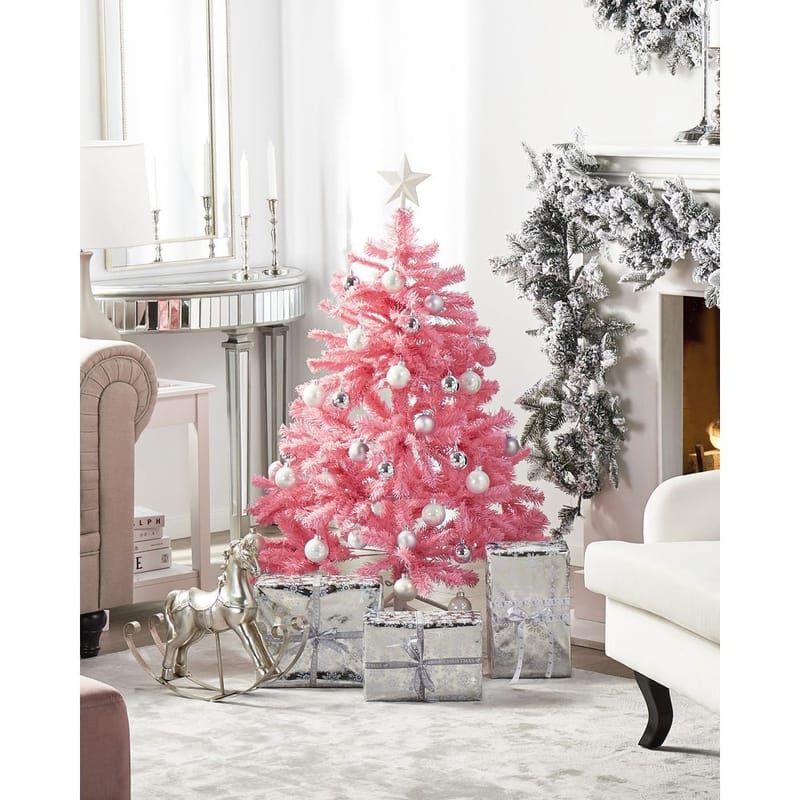 Kunstig Juletre Farnham - Rosa 100x100x120 cm - Interiør - Dekorasjon & innredningsdetaljer - Julepynt & juledekorasjon - Plastjuletre