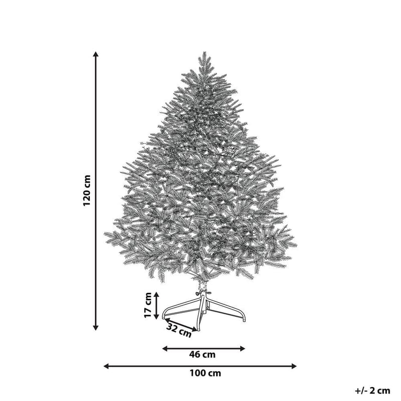 Kunstig Juletre Farnham - Rosa 100x100x120 cm - Interiør - Dekorasjon & innredningsdetaljer - Julepynt & juledekorasjon - Plastjuletre