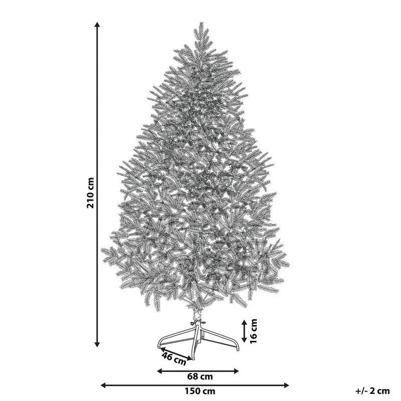 Kunstig Juletre Farnham - Rosa 150x150x210 cm - Interiør - Dekorasjon & innredningsdetaljer - Julepynt & juledekorasjon - Plastjuletre