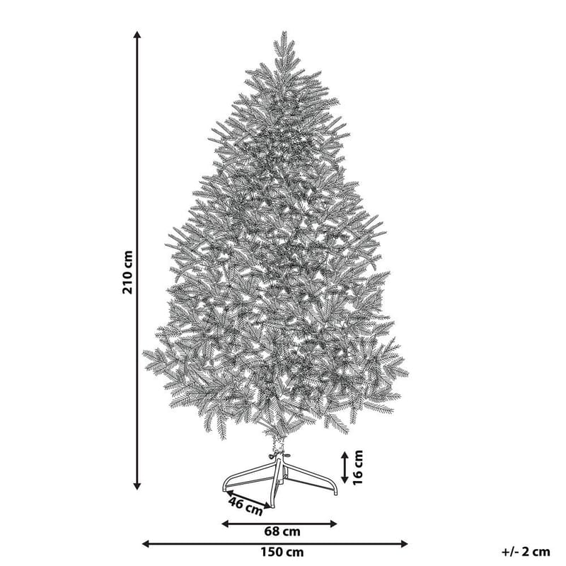 Kunstig Juletre Farnham - Rosa 150x150x210 cm - Interiør - Dekorasjon & innredningsdetaljer - Julepynt & juledekorasjon - Plastjuletre