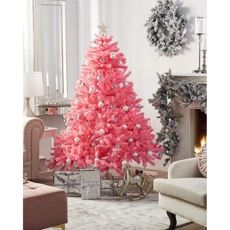 Kunstig Juletre Farnham - Rosa 150x150x210 cm - Interiør - Dekorasjon & innredningsdetaljer - Julepynt & juledekorasjon - Plastjuletre