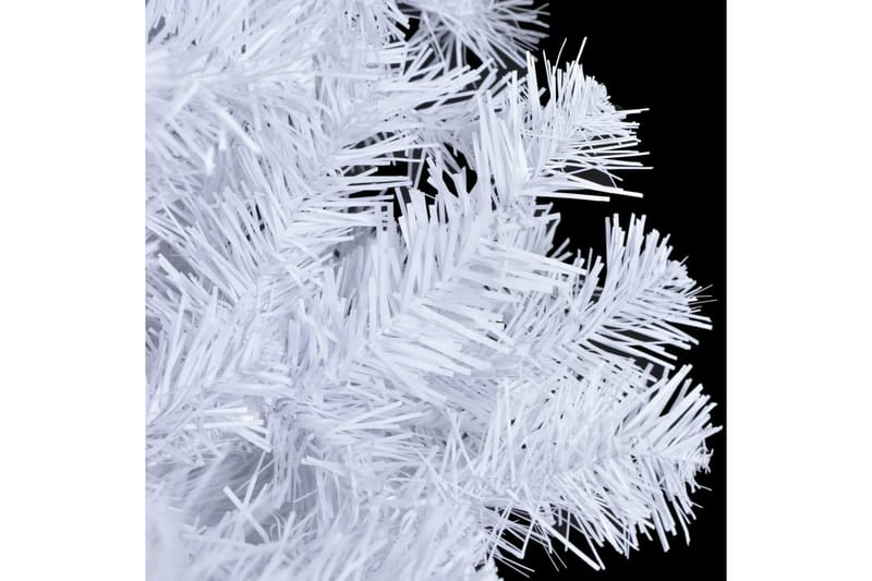 Kunstig juletre med stativ/LED 150 cm 380 grener - Hvit - Plastjuletre