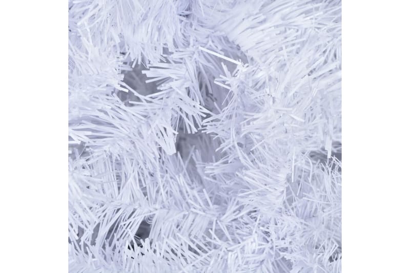 Kunstig juletre med stativ/LED 150 cm 380 grener - Hvit - Plastjuletre