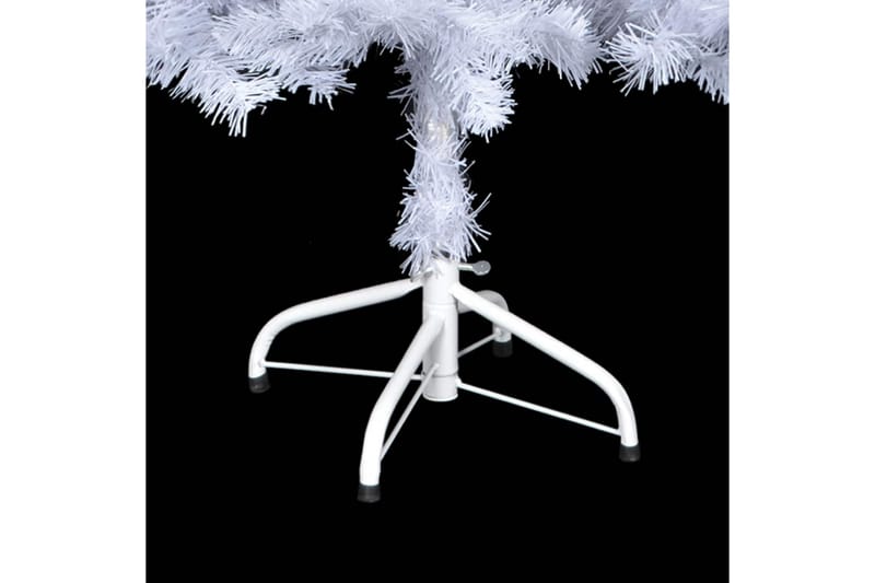 Kunstig juletre med stativ/LED 150 cm 380 grener - Hvit - Plastjuletre