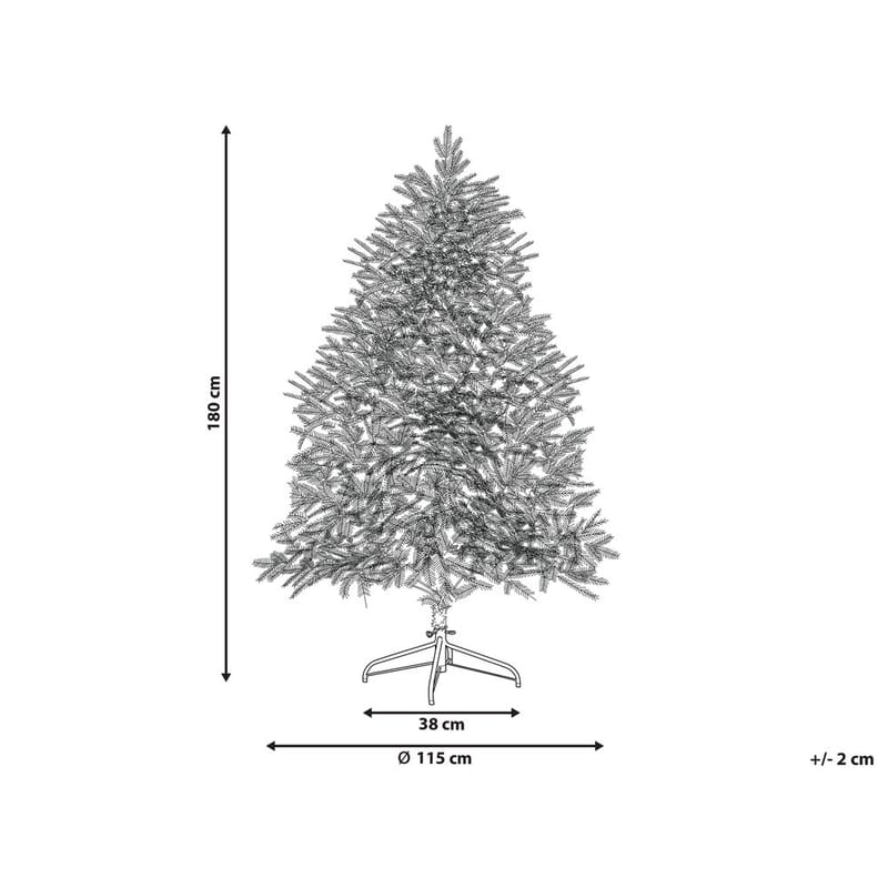 Kunstig Snødekket Juletre Brisco - 115x115x180 cm - Interiør - Dekorasjon & innredningsdetaljer - Julepynt & juledekorasjon - Plastjuletre