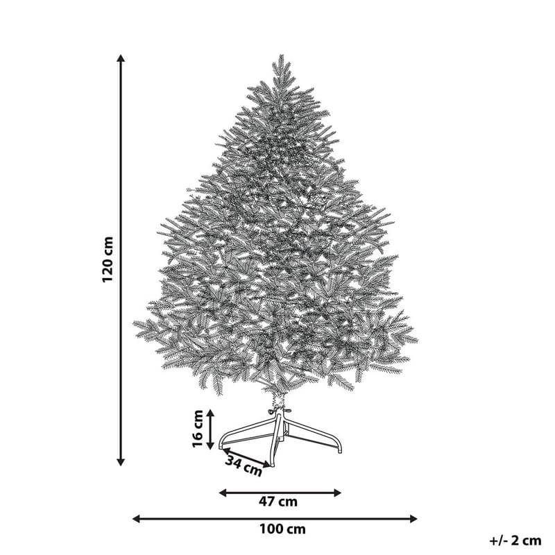 Kunstig Snødekket Juletre Masala - 100x100x120 cm - Interiør - Dekorasjon & innredningsdetaljer - Julepynt & juledekorasjon - Plastjuletre