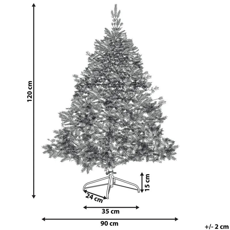 Kunstig Snødekket Juletre Tomichi - 90x90x120 cm - Interiør - Dekorasjon & innredningsdetaljer - Julepynt & juledekorasjon - Plastjuletre