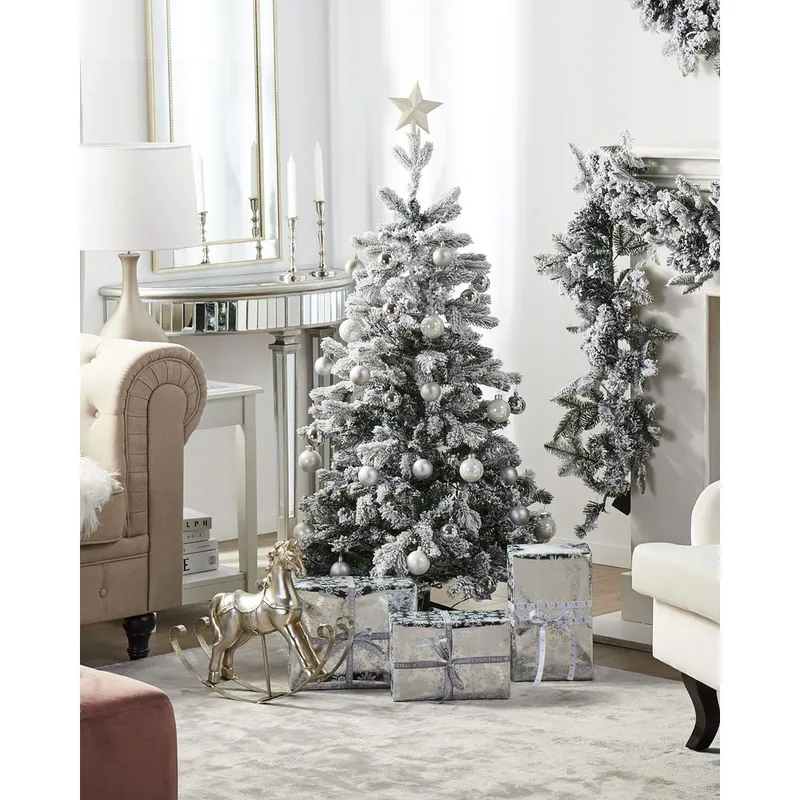 Kunstig Snødekket Juletre Tomichi - 90x90x120 cm - Interiør - Dekorasjon & innredningsdetaljer - Julepynt & juledekorasjon - Plastjuletre