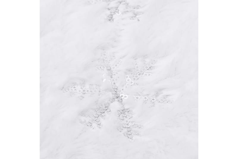 Luksus juletreskjørt hvit 90 cm fuskepels - Hvit - Julepynt & juledekorasjon - Juletrematte
