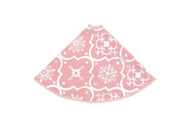 Luksus juletreskjørt med sokk rosa 122 cm stoff - Rosa - Julepynt & juledekorasjon - Juletrematte
