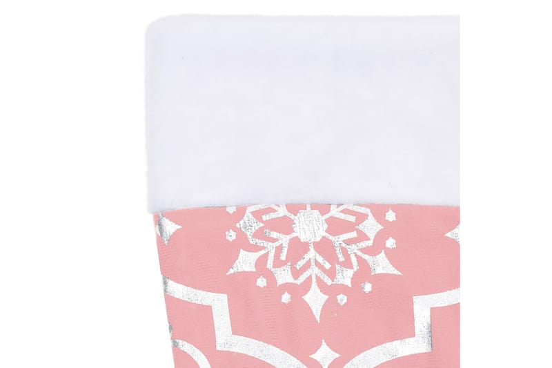 Luksus juletreskjørt med sokk rosa 122 cm stoff - Rosa - Julepynt & juledekorasjon - Juletrematte