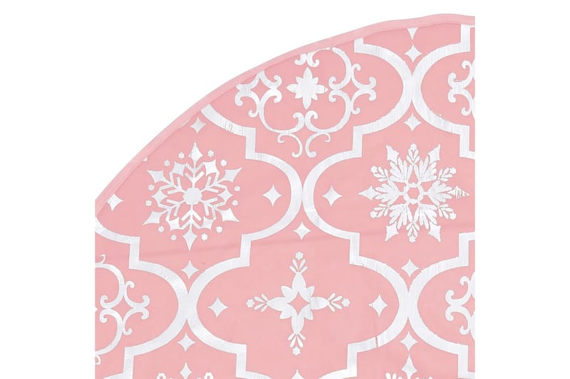 Luksus juletreskjørt med sokk rosa 150 cm stoff - Rosa - Julepynt & juledekorasjon - Juletrematte