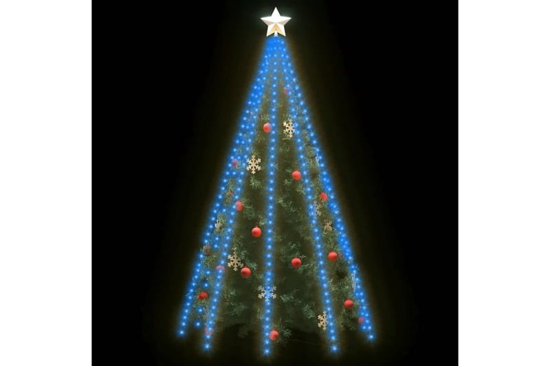 Nettlys for juletre med 400 LED blå 400 cm - Blå - Juletrepynt - Julepynt & juledekorasjon