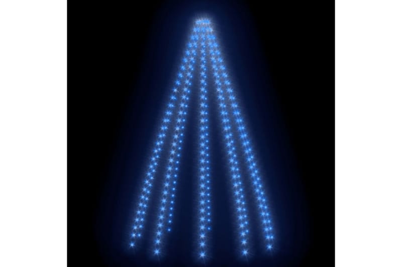 Nettlys for jultre med 250 LED blå 250 cm - Blå - Juletrepynt - Julepynt & juledekorasjon