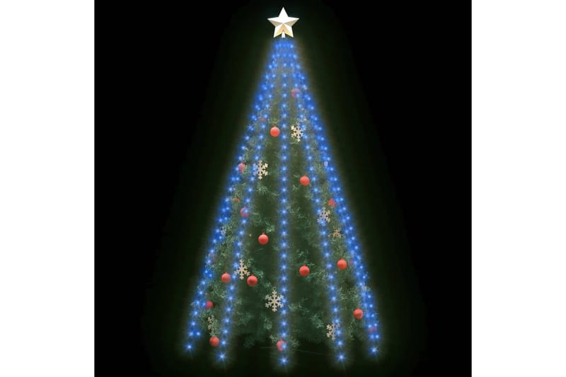 Nettlys for jultre med 300 LED blå 300 cm - Blå - Juletrepynt - Julepynt & juledekorasjon