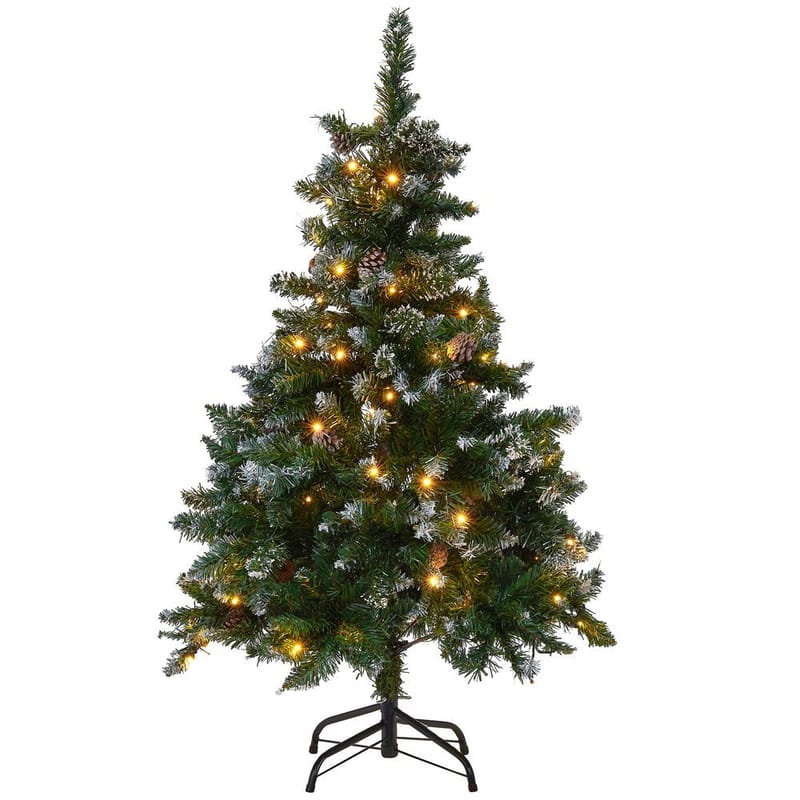 Palomar Liten Plastgran 120 cm med Belysning - Grønn/Svart - Interiør - Dekorasjon & innredningsdetaljer - Julepynt & juledekorasjon - Plastjuletre