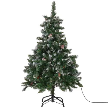 Palomar Liten Plastgran 120 cm med Belysning - Grønn/Svart - Interiør - Dekorasjon & innredningsdetaljer - Julepynt & juledekorasjon - Plastjuletre