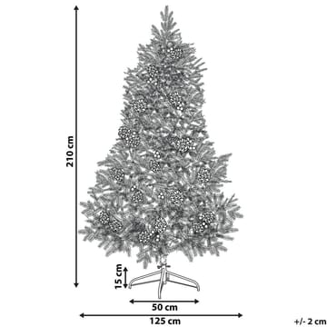 Palomar Plastgran 210 cm med Belysning - Grønn/Svart - Interiør - Dekorasjon & innredningsdetaljer - Julepynt & juledekorasjon - Plastjuletre