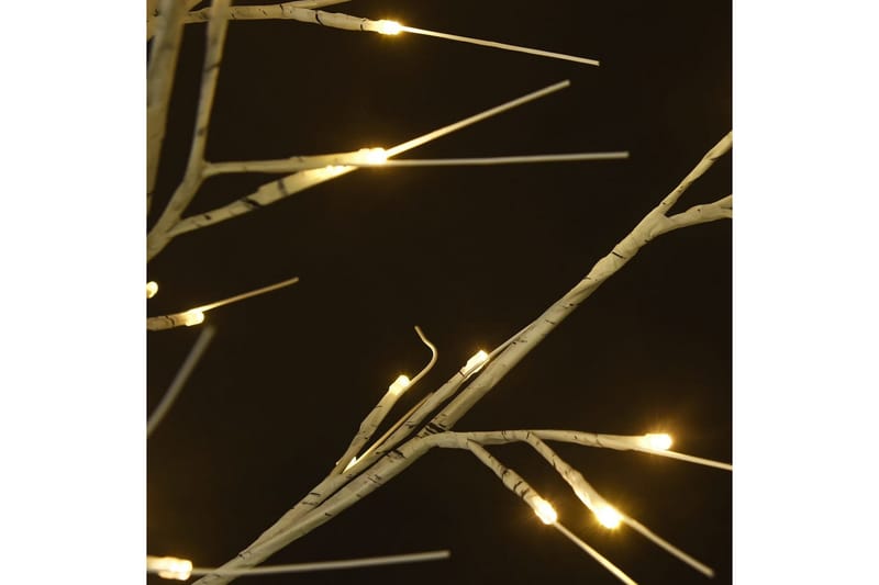 Juletre 180 LED 1,8m varmhvit silje innendørs og utendørs - Plastjuletre