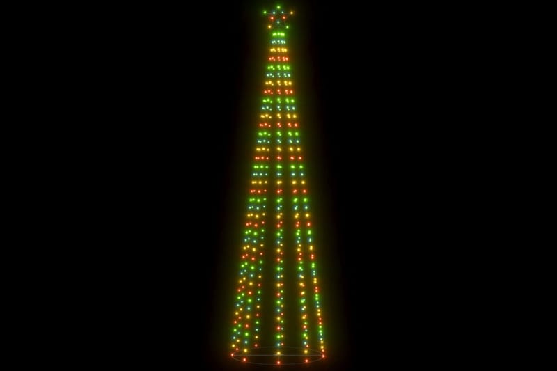 Juletre kjegle 400 fargerike lysdioder 100x360 cm - Plastjuletre