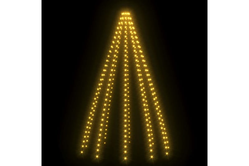 Juletre lysnett med 300 lysdioder IP44 300 cm - Plastjuletre